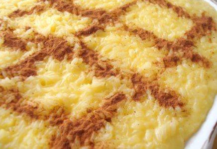 Arroz Doce Cremoso Polvilhado De Canela - Mulher Portuguesa